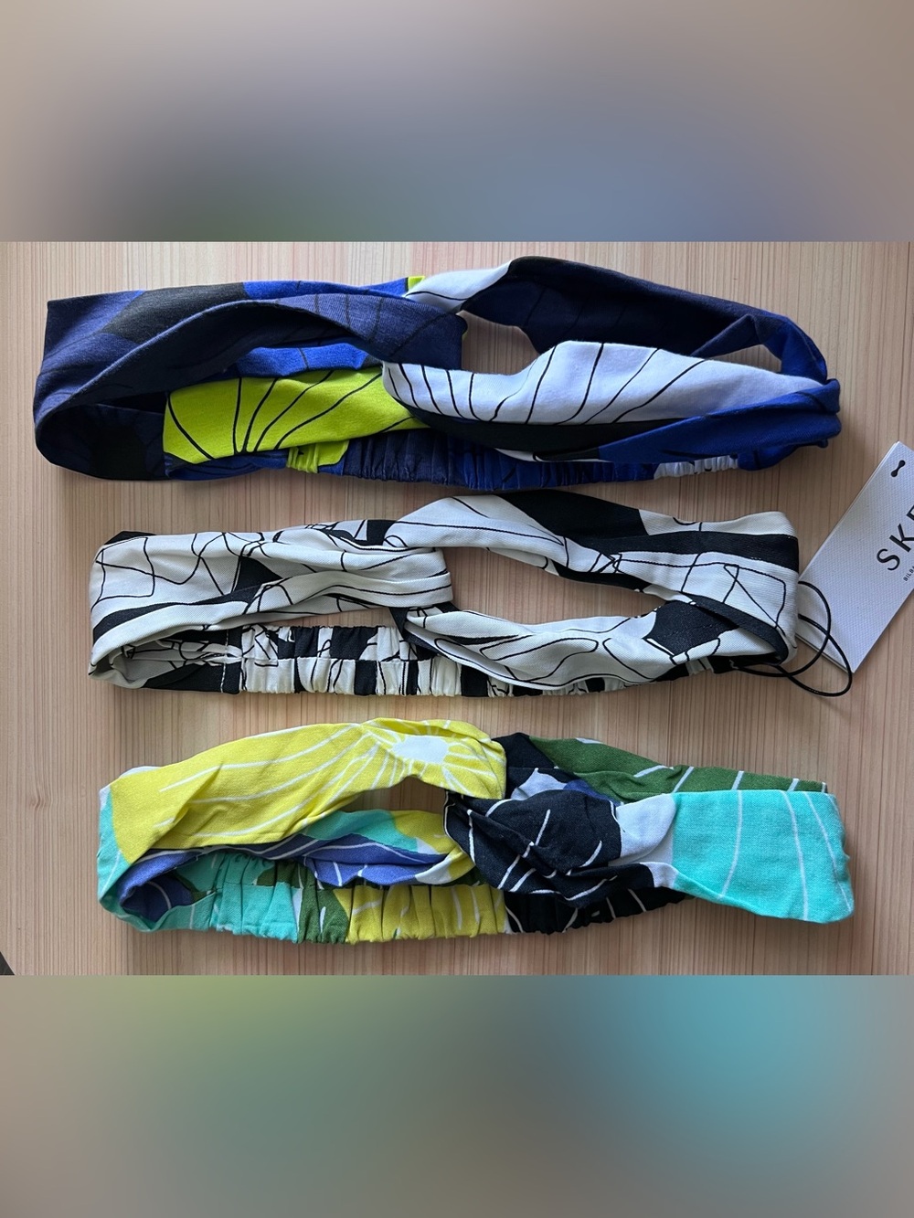 SKFK Skunkfunk Bundle of 3 Graphic & Floral Headbands NWT